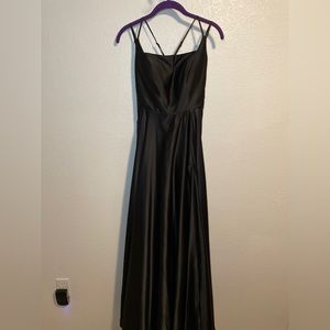 Black Gown with high slit